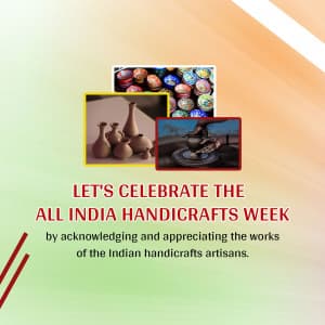 All India Handicrafts Week marketing flyer