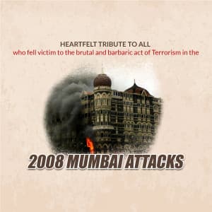 Mumbai Attack Remembrance Day poster Maker