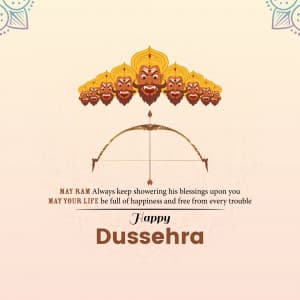 Dussehra marketing poster