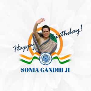 Sonia Gandhi  Birthday festival image