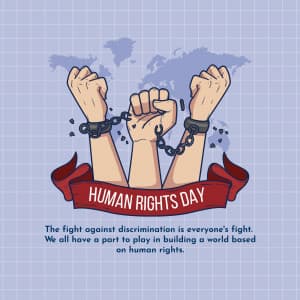 Human Rights Day ad post