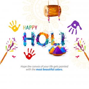 Holi advertisement banner