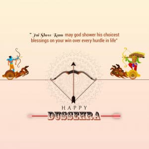 Dussehra marketing flyer