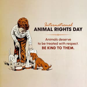 International Animal Rights Day ad post