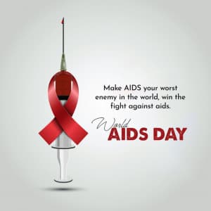 World AIDS Day marketing flyer