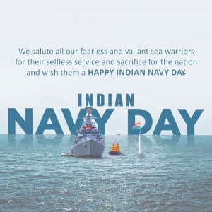 Indian Navy Day greeting image