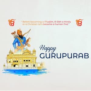 Guru Nanak Jayanti event poster