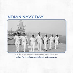 Indian Navy Day marketing poster