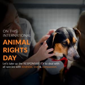 International Animal Rights Day Facebook Poster