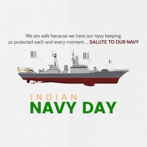 Indian Navy Day graphic