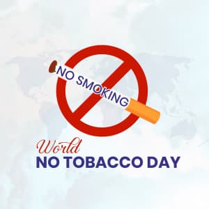 World No Tobacco Day advertisement banner