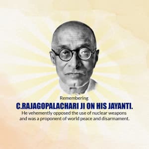 C. Rajagopalachari Jayanti ad post