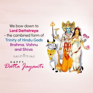 Dattatreya Jayanti advertisement banner