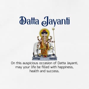 Dattatreya Jayanti greeting image