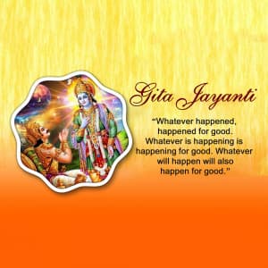 Gita Jayanti advertisement banner