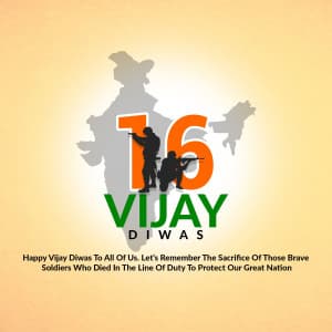 Vijay Diwas whatsapp status poster