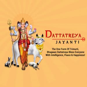 Dattatreya Jayanti Facebook Poster