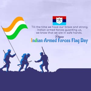 Armed Forces Flag Day marketing poster