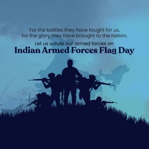 Armed Forces Flag Day marketing flyer