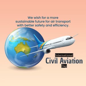 World Civil Aviation Day marketing flyer