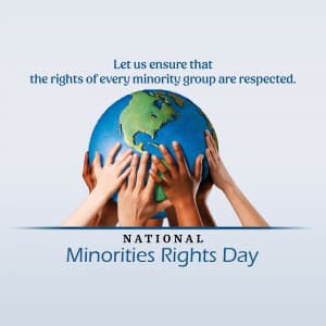 National Minorities Rights Day advertisement banner