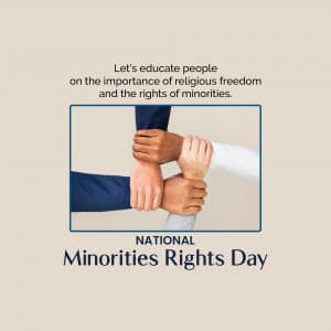 National Minorities Rights Day ad post