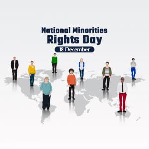 National Minorities Rights Day greeting image