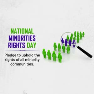 National Minorities Rights Day graphic