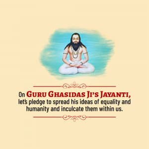 Guru Ghasidas Jayanti creative image