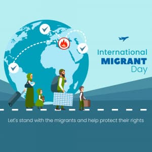 International Migrants Day advertisement banner
