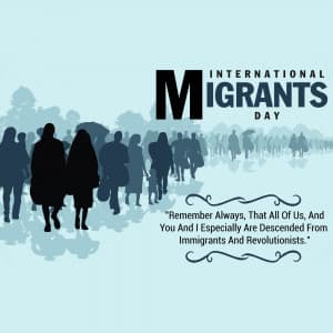 International Migrants Day marketing poster