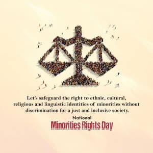 National Minorities Rights Day creative image