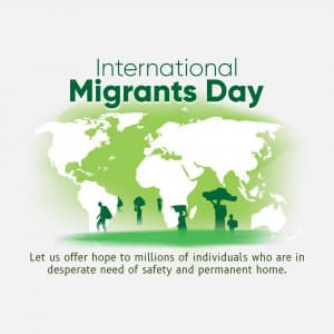 International Migrants Day marketing flyer