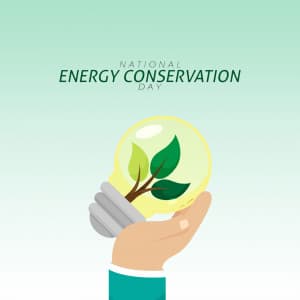 National Energy Conservation Day marketing poster