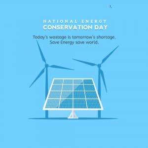 National Energy Conservation Day marketing flyer