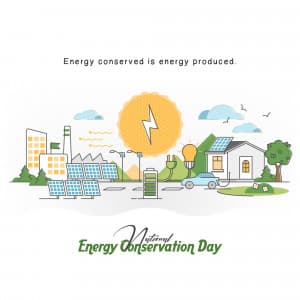 National Energy Conservation Day creative image