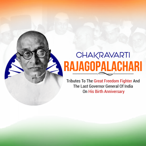 C. Rajagopalachari Jayanti greeting image