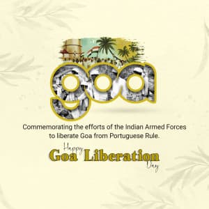 Goa's Liberation Day advertisement banner