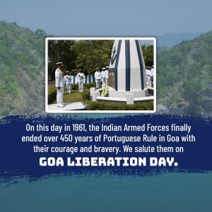 Goa's Liberation Day ad post