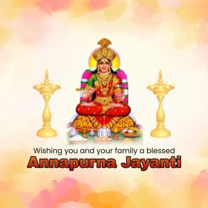 Annapurna Jayanti marketing poster