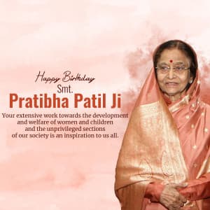 Pratibha Patil Birthday graphic