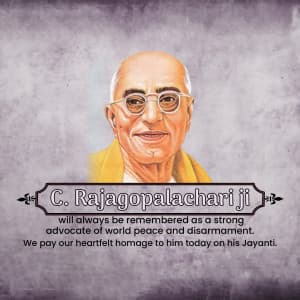 C. Rajagopalachari Jayanti graphic