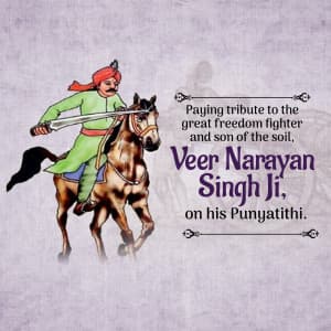 Veer Narayan Singh Punyatithi ad post