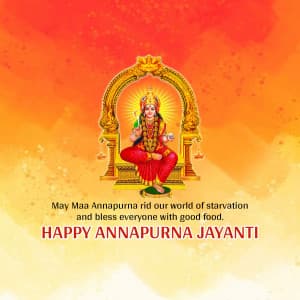 Annapurna Jayanti Facebook Poster