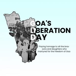 Goa's Liberation Day whatsapp status poster