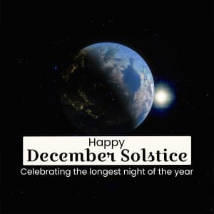 December Solstice marketing poster