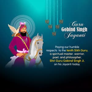 Guru Gobind Singh Jayanti ad post