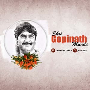 Gopinath Munde Jayanti poster Maker