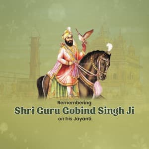 Guru Gobind Singh Jayanti graphic