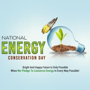 National Energy Conservation Day Facebook Poster